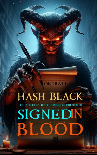 Signed in Blood Horror Book Cover by Hash Black