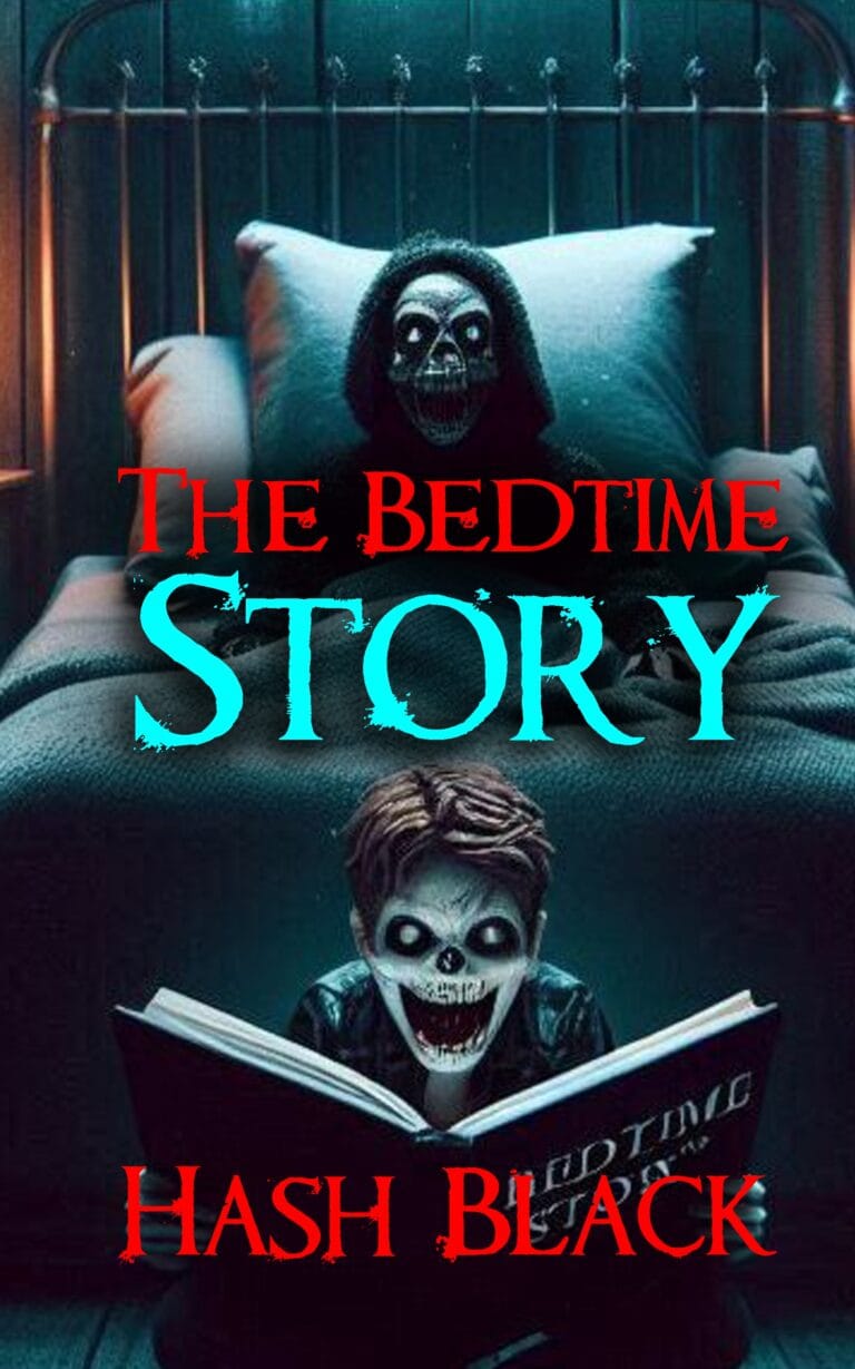 A book cover to Hash Black's creepy, twisted bedtime story