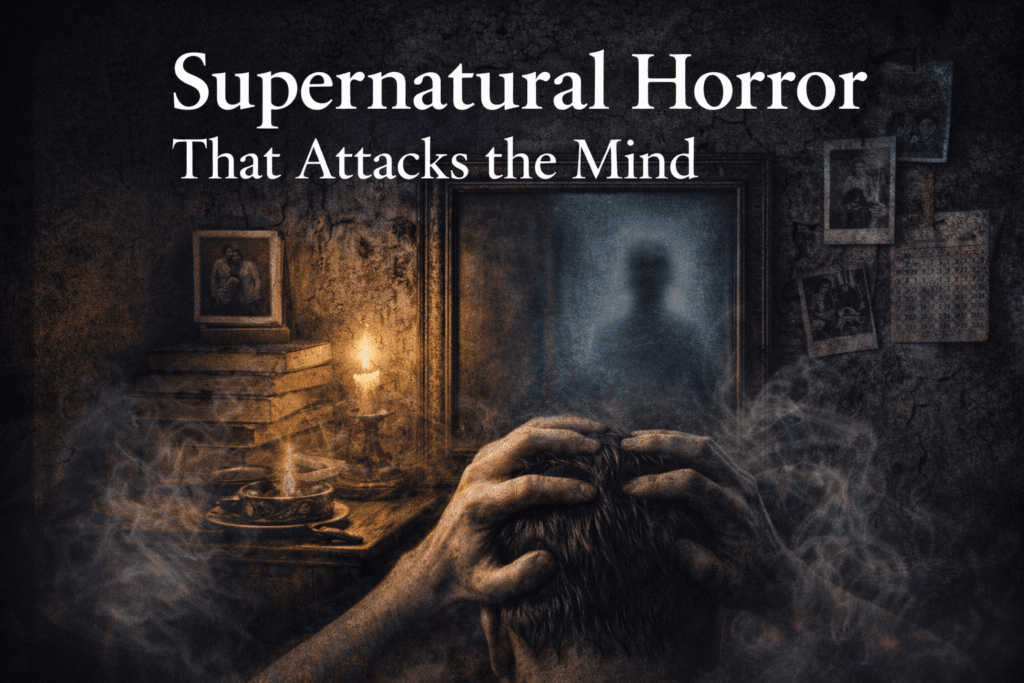 Blog cover image for Hash Black's deep dive into Psychological Supernatural Horror