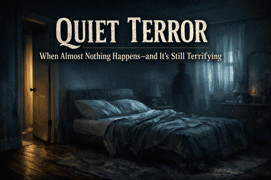 A blog cover for Hash Black's deep dive into quiet supernatural horror