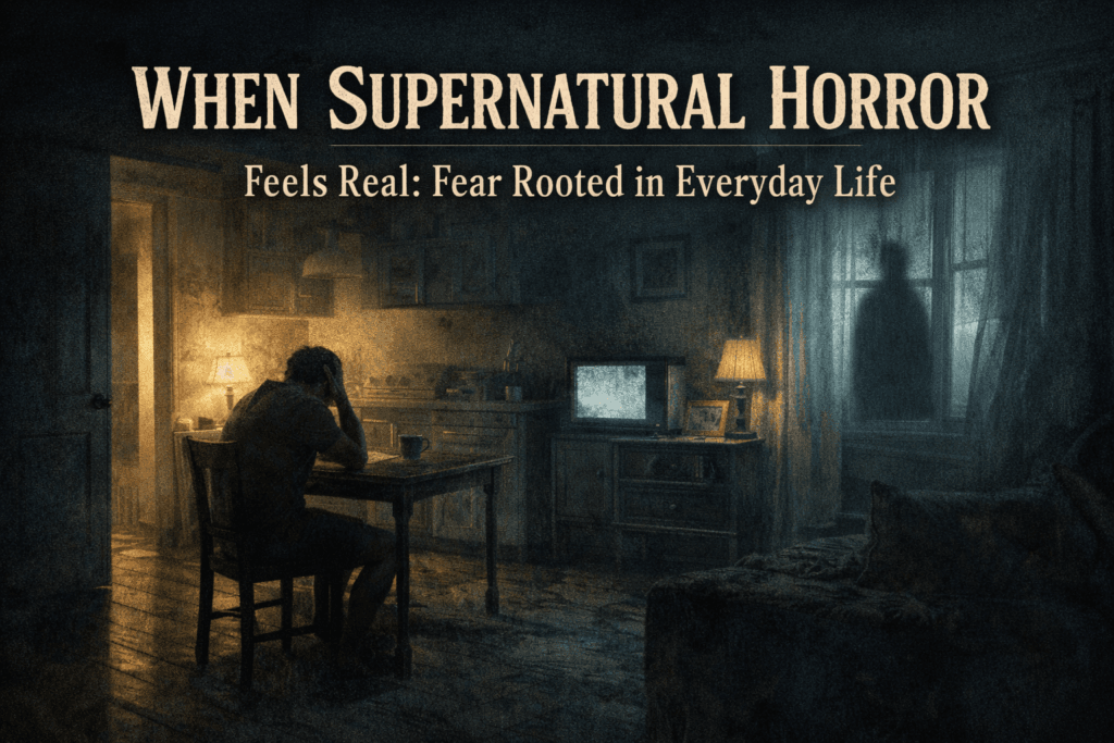Blog cover for Hash Black's deep dive into realistic supernatural horror