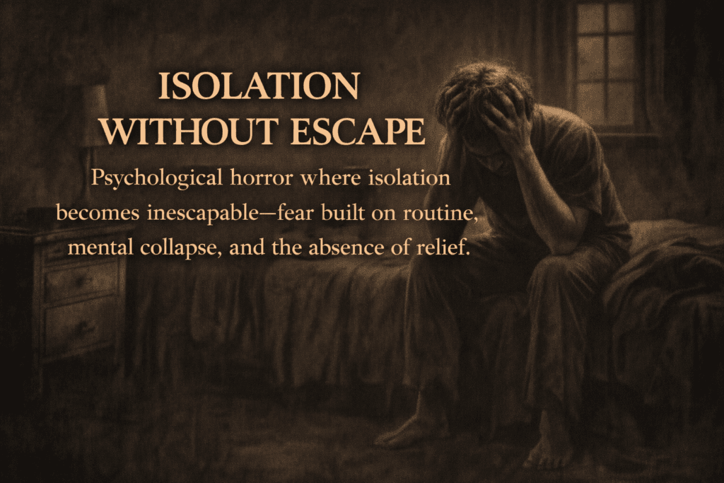 Blog cover for Hash black's deep dive into Isolation Psychological Horror