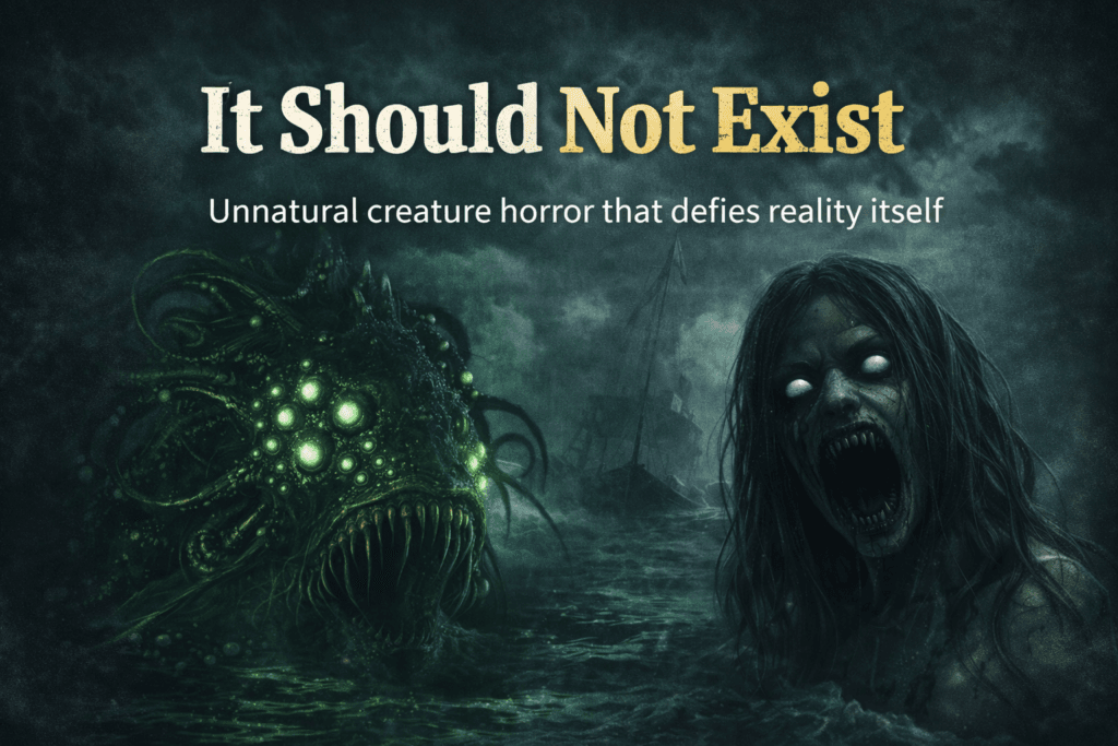 Blog cover for Hash Black's deep dive into Unnatural Creature Horror