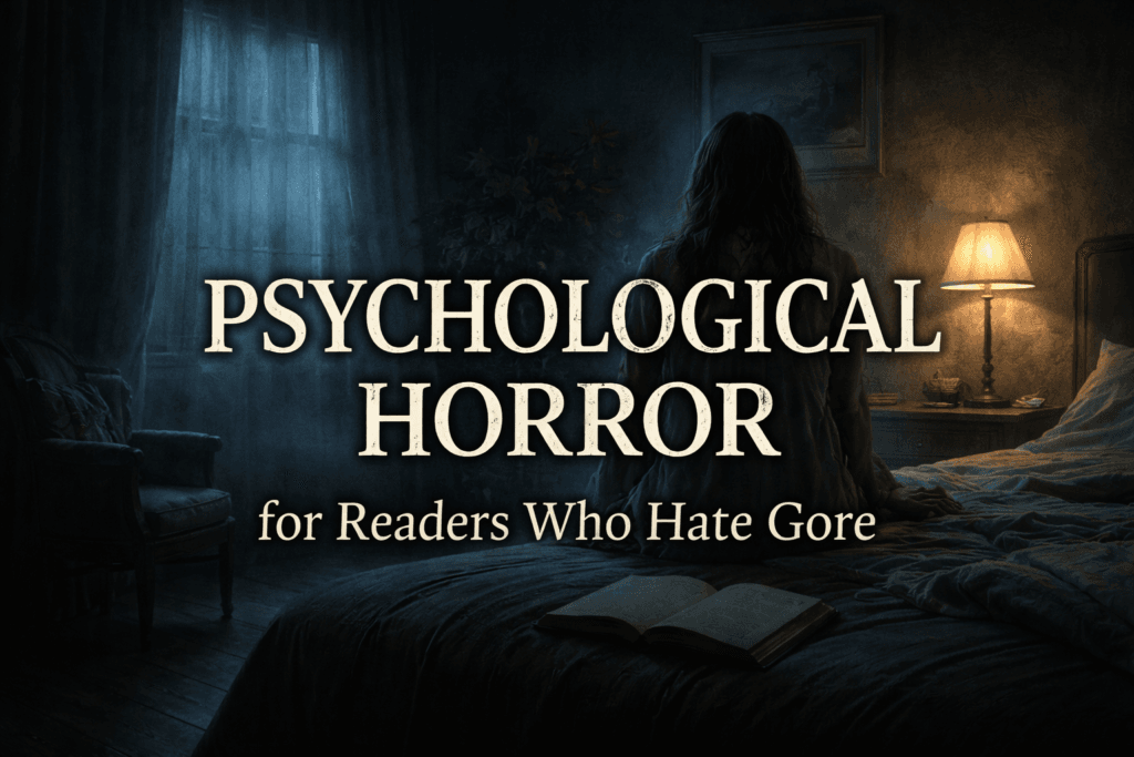 A blog cover for Hash Black's deep dive into Psychological Horror Without Gore