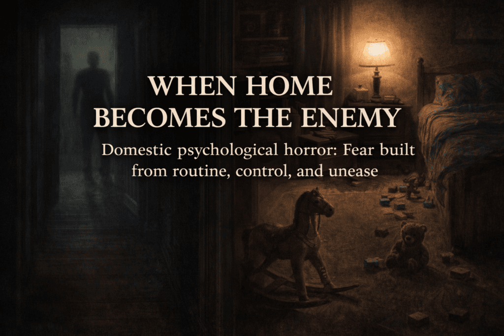 Blog cover for Hash Black's deep dive into Domestic Psychological Horror