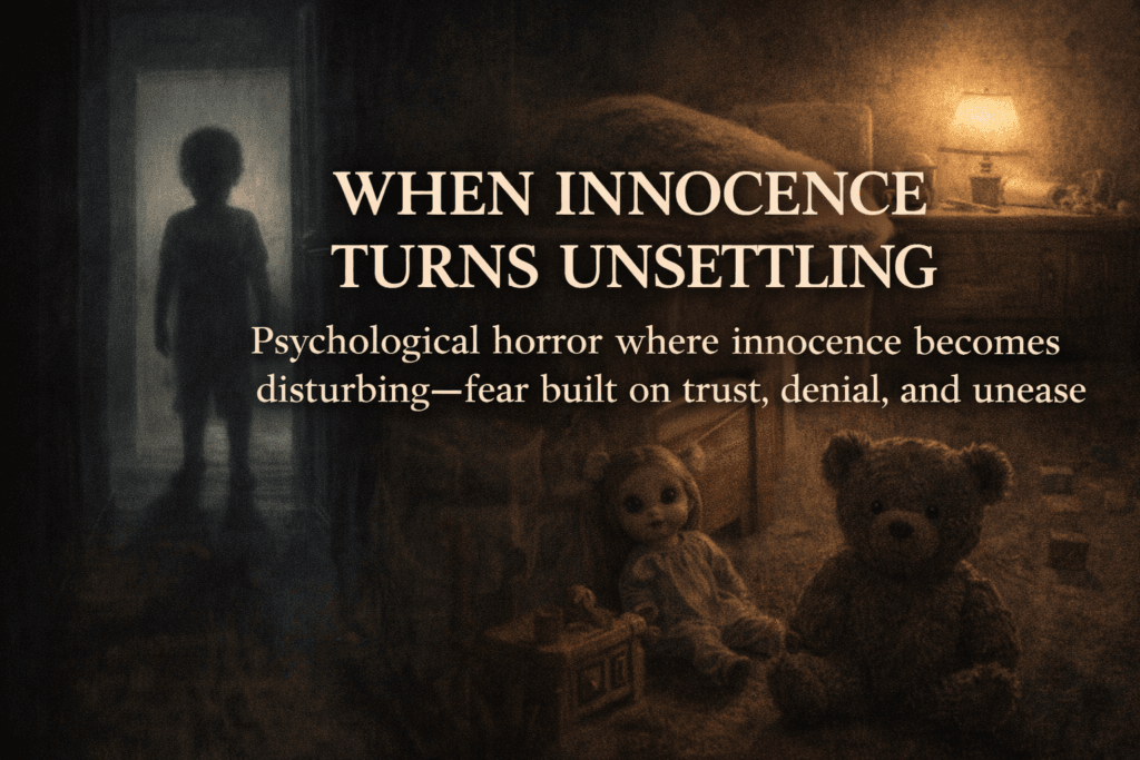 Blog Cover for Hash Black's deep dive into innocence psychological horror